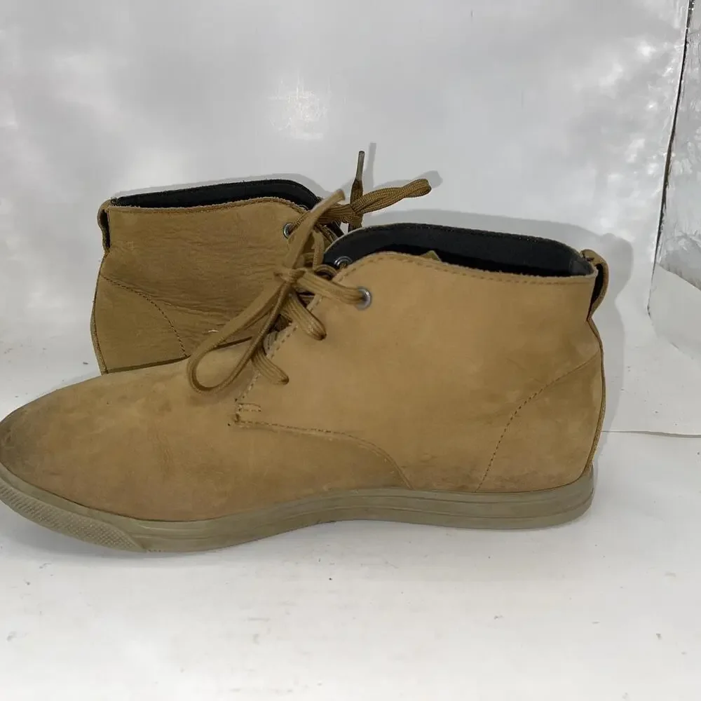 Under Armour Boots Youth Size 7Y Brown Faux Leather Chukka Casual Lace Up Ankle